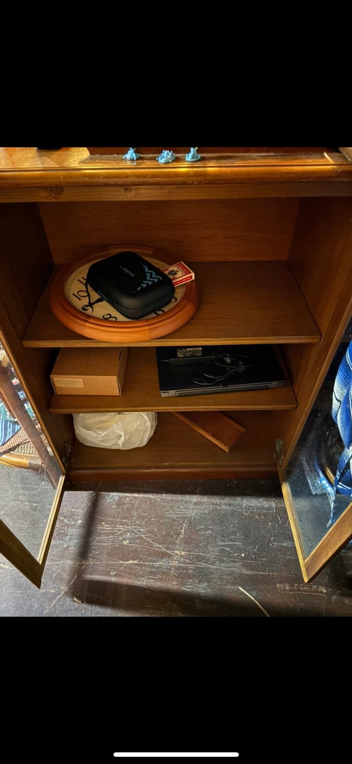 빈티지 원목 유리장 상품이미지4