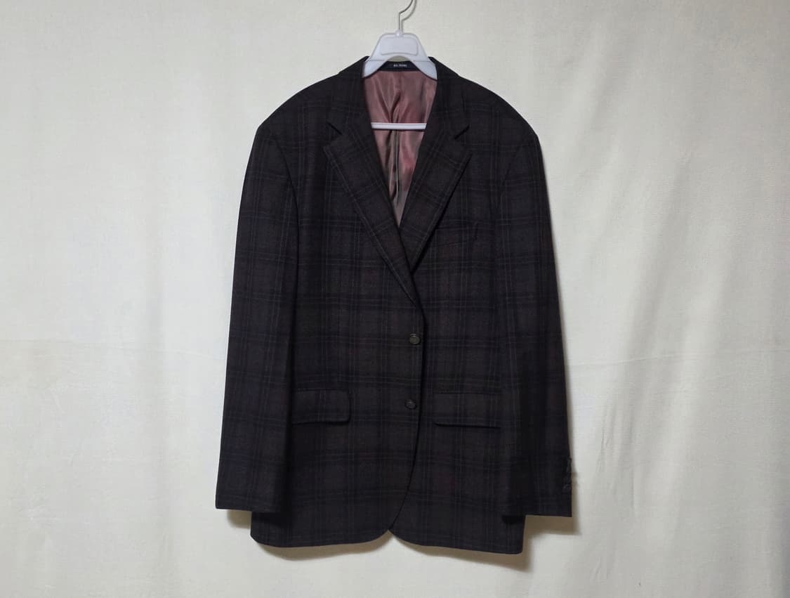 명품 팔 질레리(Pal Zileri) 100% 울 체크 블레이저 자켓 상품이미지2