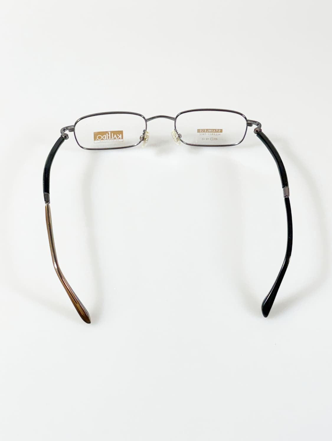 90s KALEIDO 건메탈 슬림 스퀘어 빈티지 안경 상품이미지5