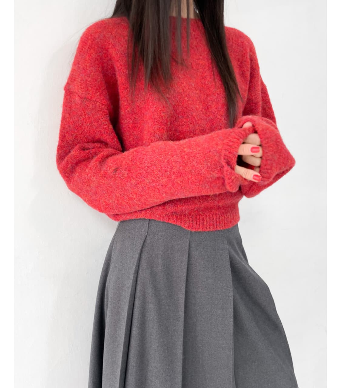 [rapture] 랩쳐 니트 MY DAY WOOL KNIT (red) 상품이미지3