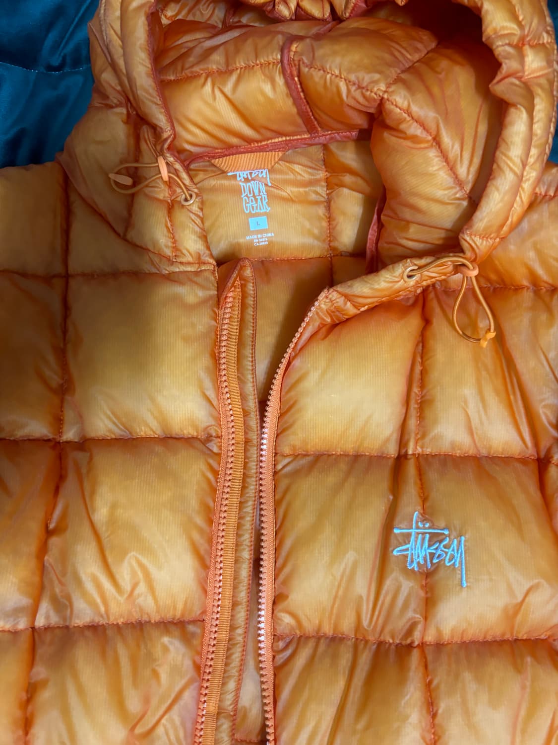 스투시 미드웨이트 패딩 오렌지 L 상품이미지2