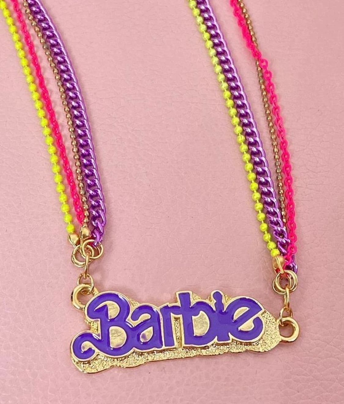 Barbie 바비 네온체인 레터링목걸이 빈티지목걸이 상품이미지5
