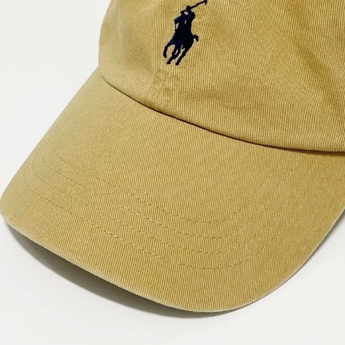 [정품] POLO 폴로 랄프로렌 포니자수 베이지컬러 치노코튼 볼캡 상품이미지4