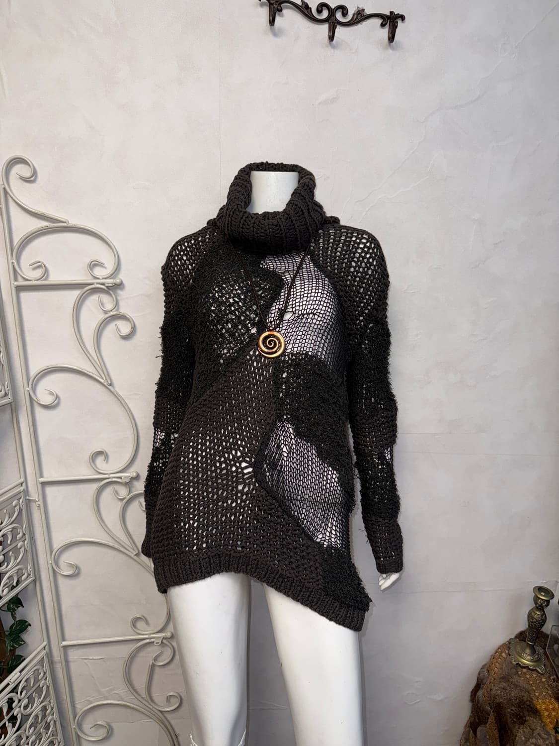 DIESEL ash khaki grunge turtle neck knit 상품이미지7