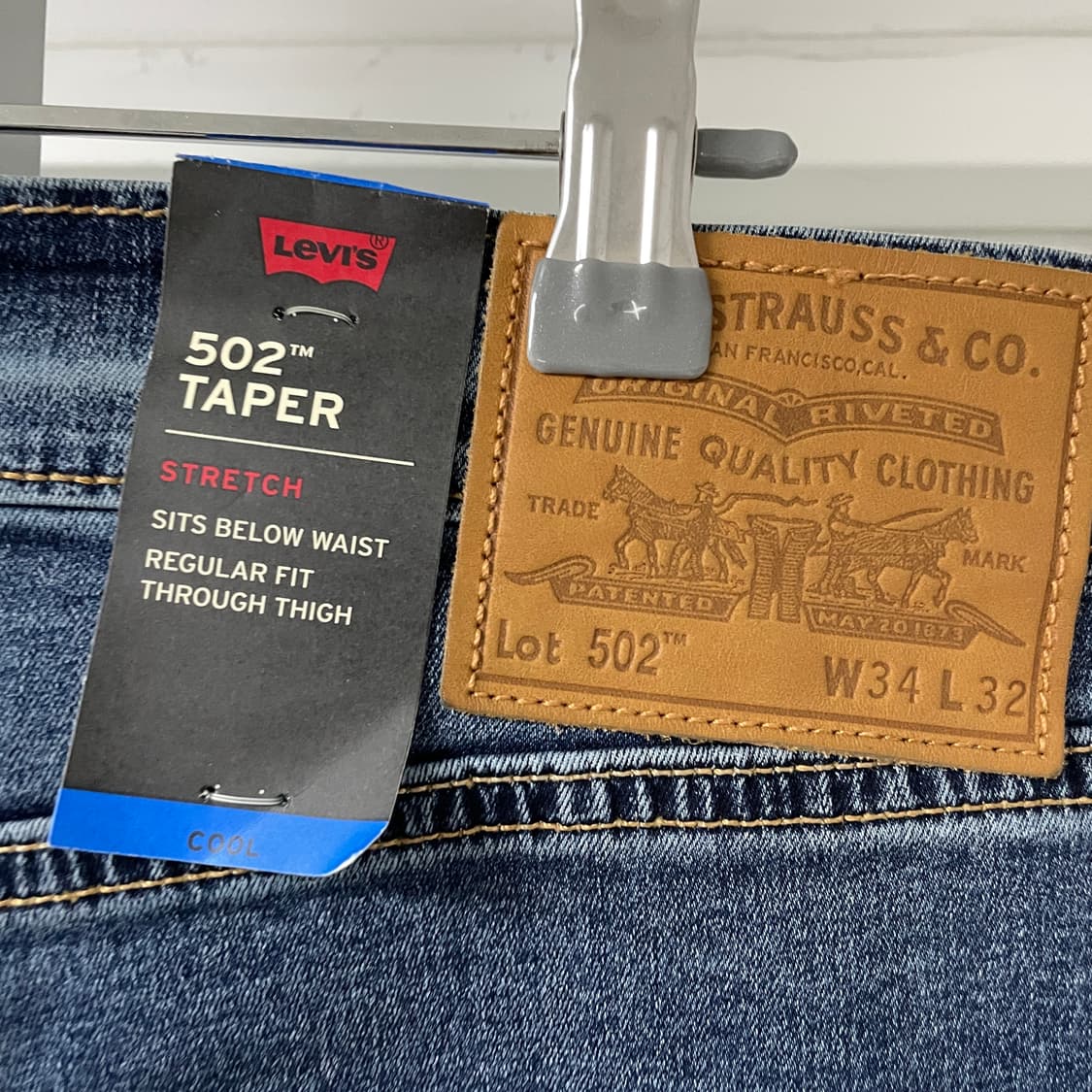 리바이스 502 데님 팬츠 W34 L32 상품이미지4