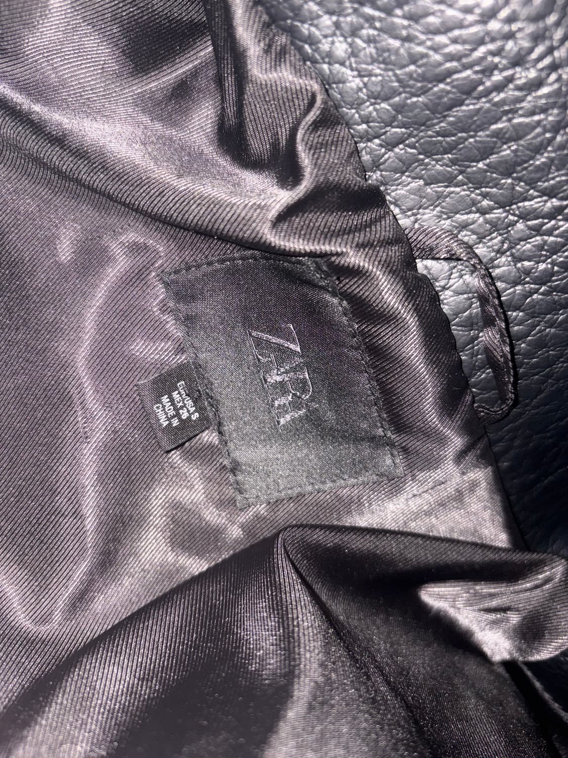 자라 페이크 레더 자켓 s 상품이미지2