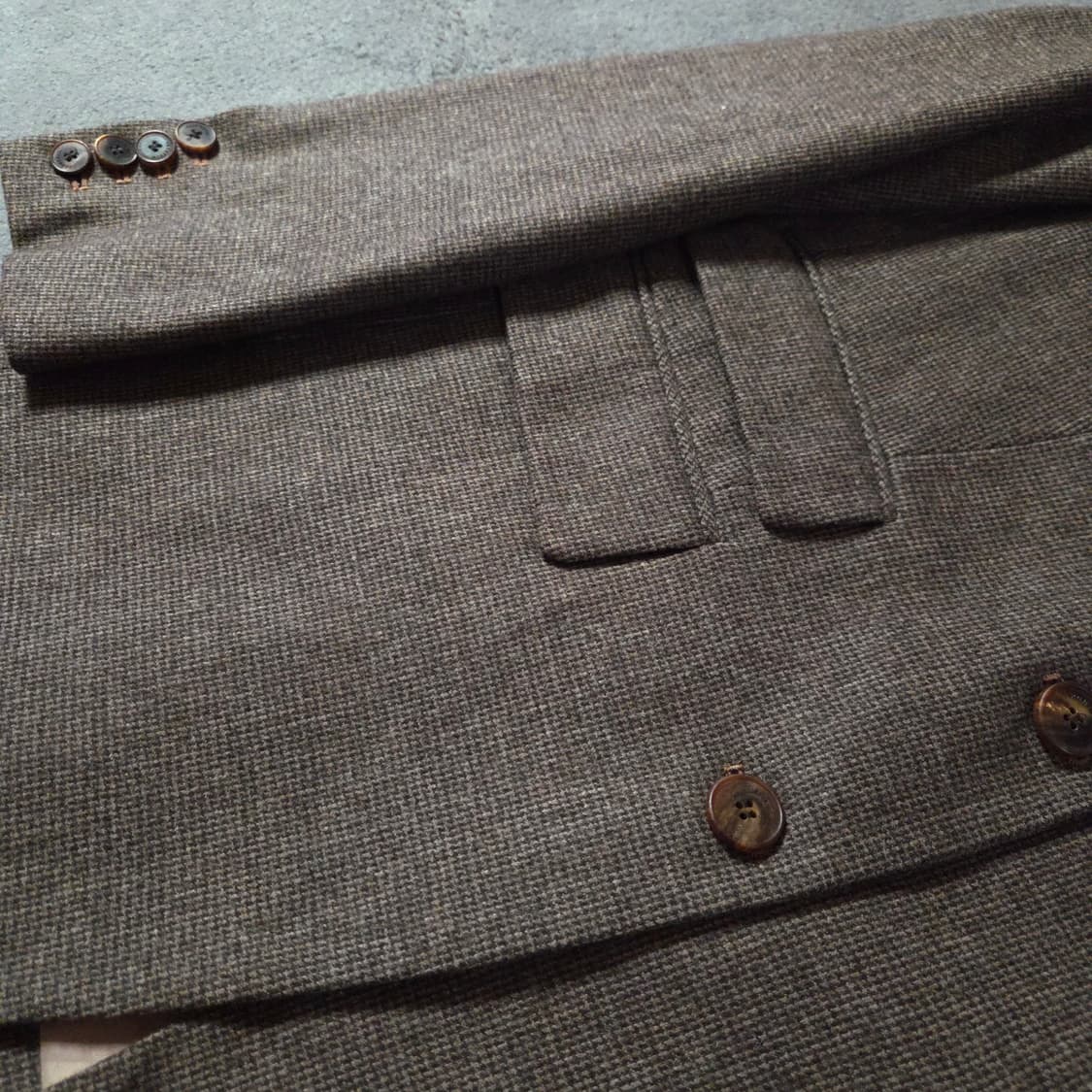 프론트로우 체크 캐시미어 블렌드 테일러드 블레이저 자켓 2 라이트브라운 상품이미지6