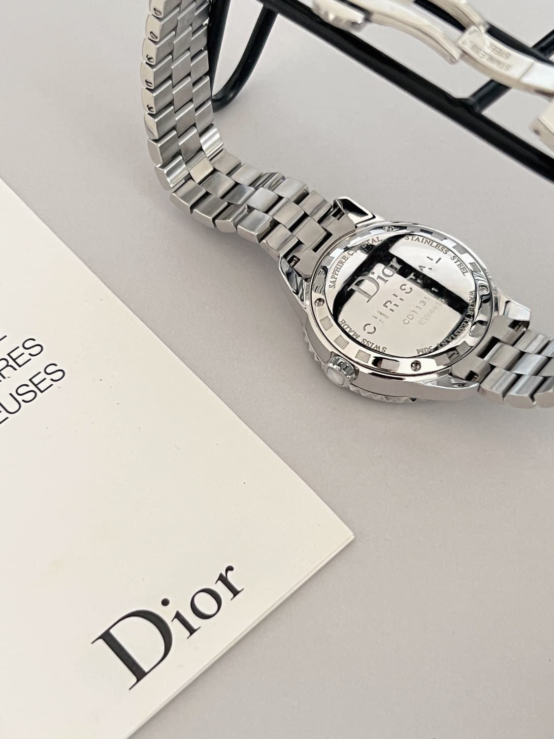 Dior 화이트 크리스탈 12p 다이아 디올 여성 시계 상품이미지7
