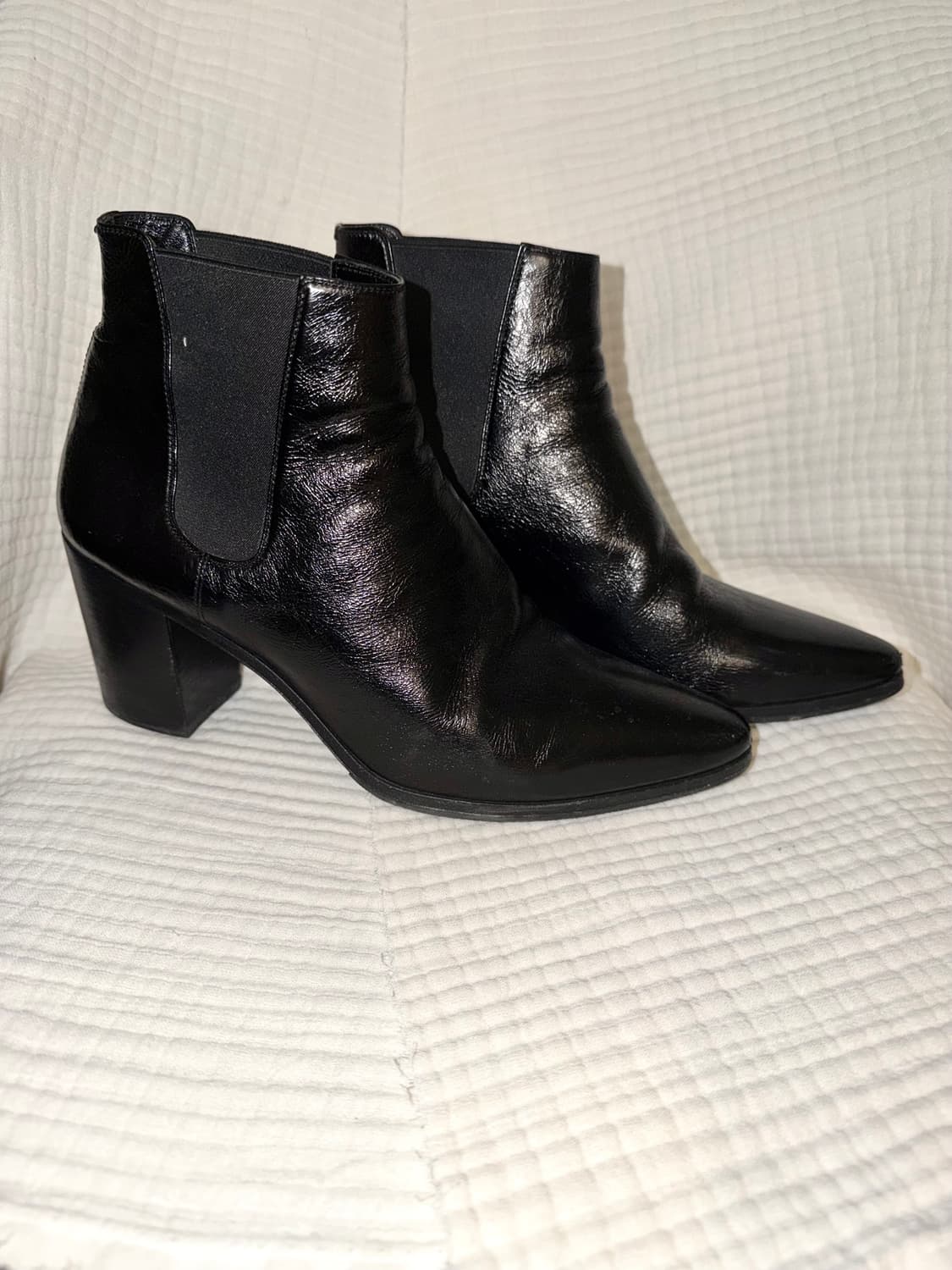 생로랑 85mm 앵클 크링클 부츠 상품이미지1