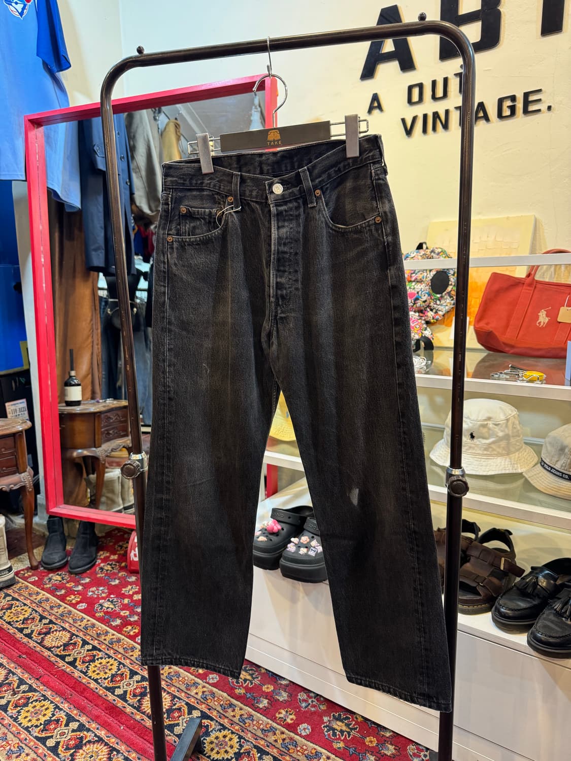 90s 프랑스 생산 리바이스 501 흑청 W31 L34 상품이미지1