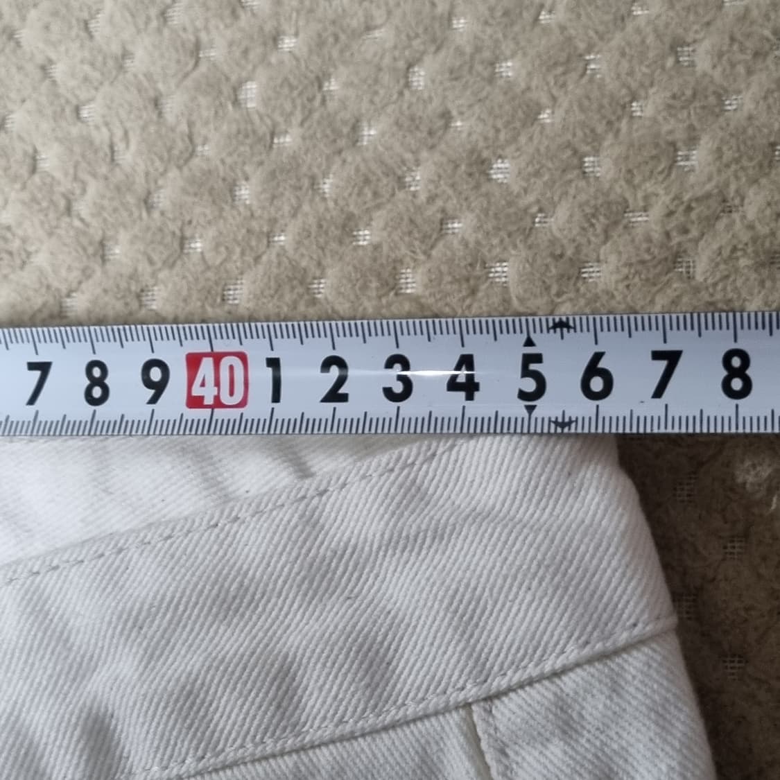 (36인치) 무신사 스탠다드 와이드 크림진 상품이미지5