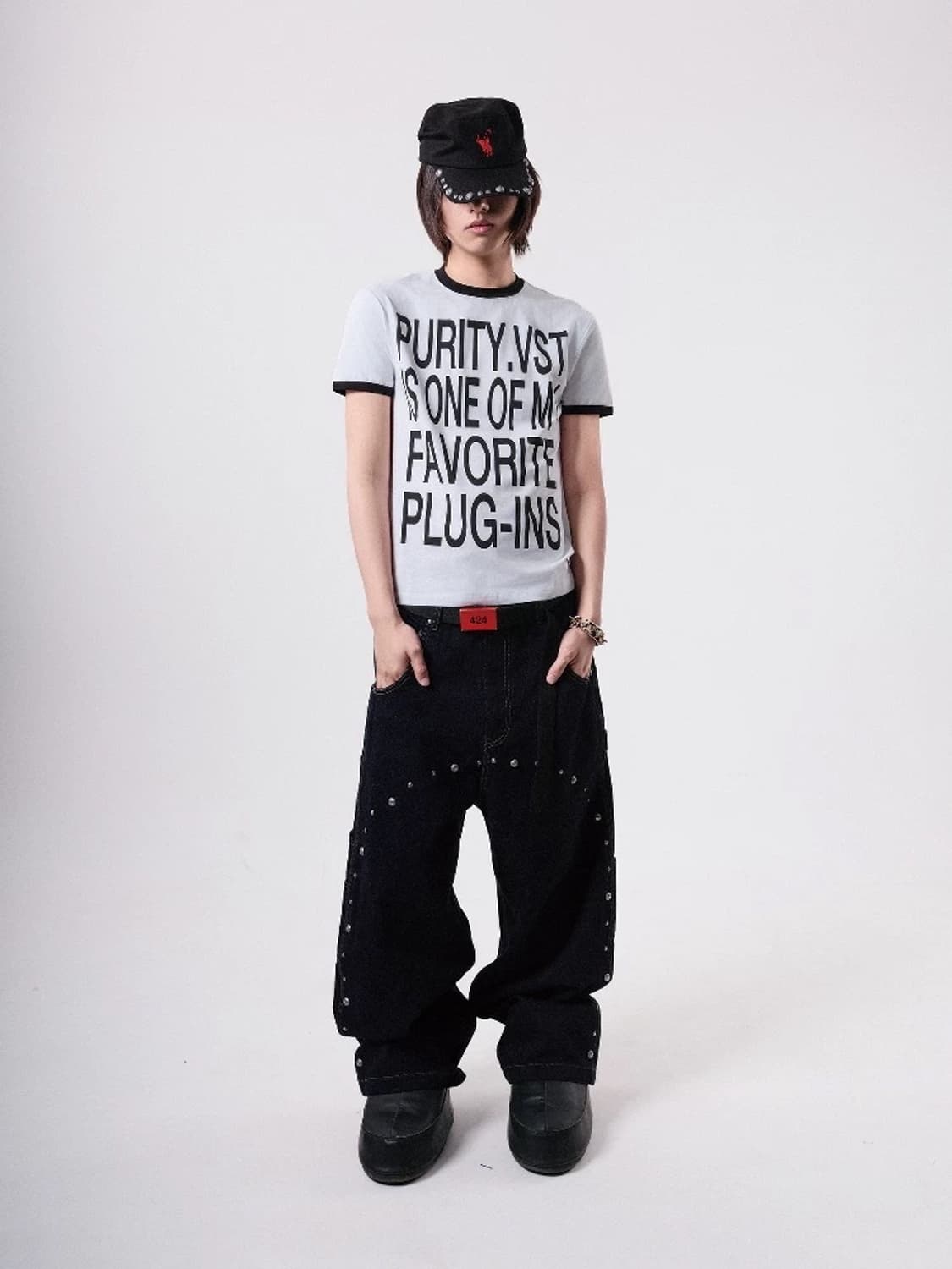 Full Stud Vintage indigo denim 상품이미지7