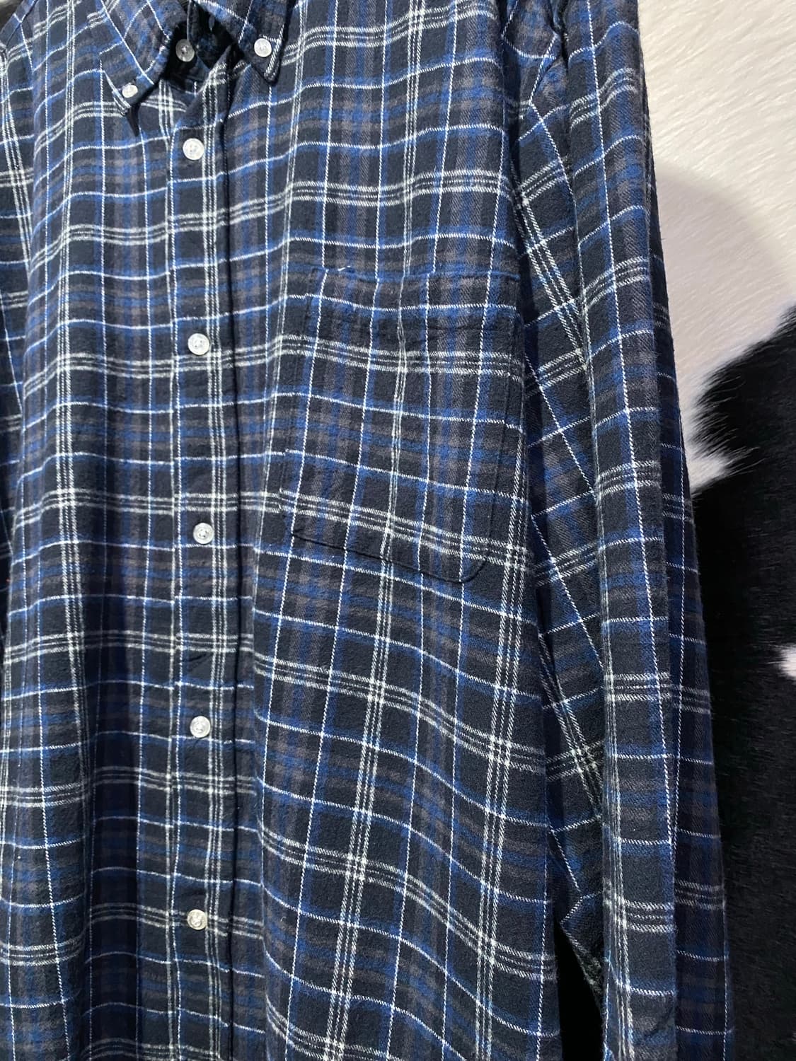 Converse 네이비 타탄체크 셔츠 상품이미지4