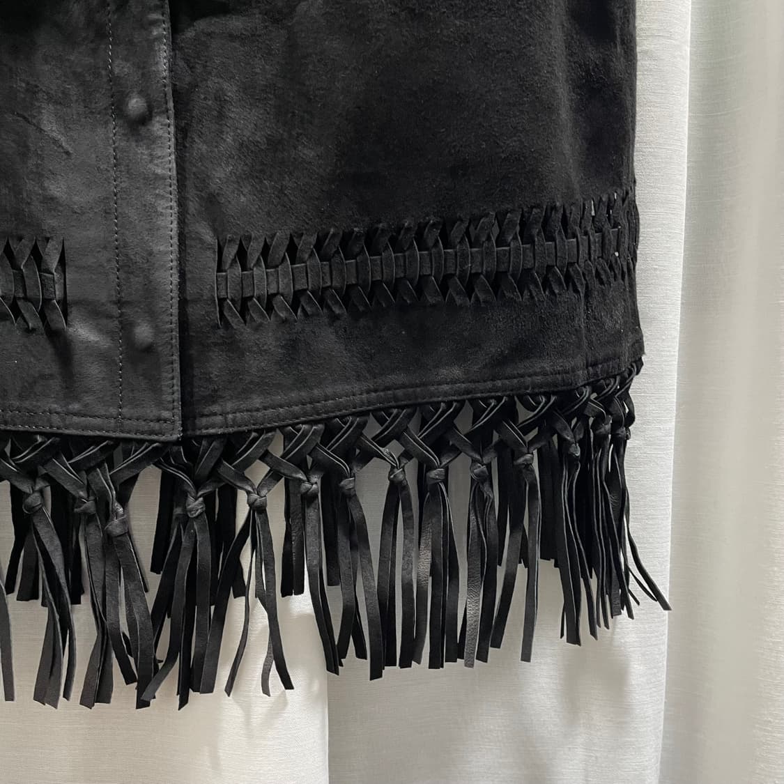 재팬 빈티지/ 스웨이드 프린지 크롭 베스트/ 95 상품이미지4