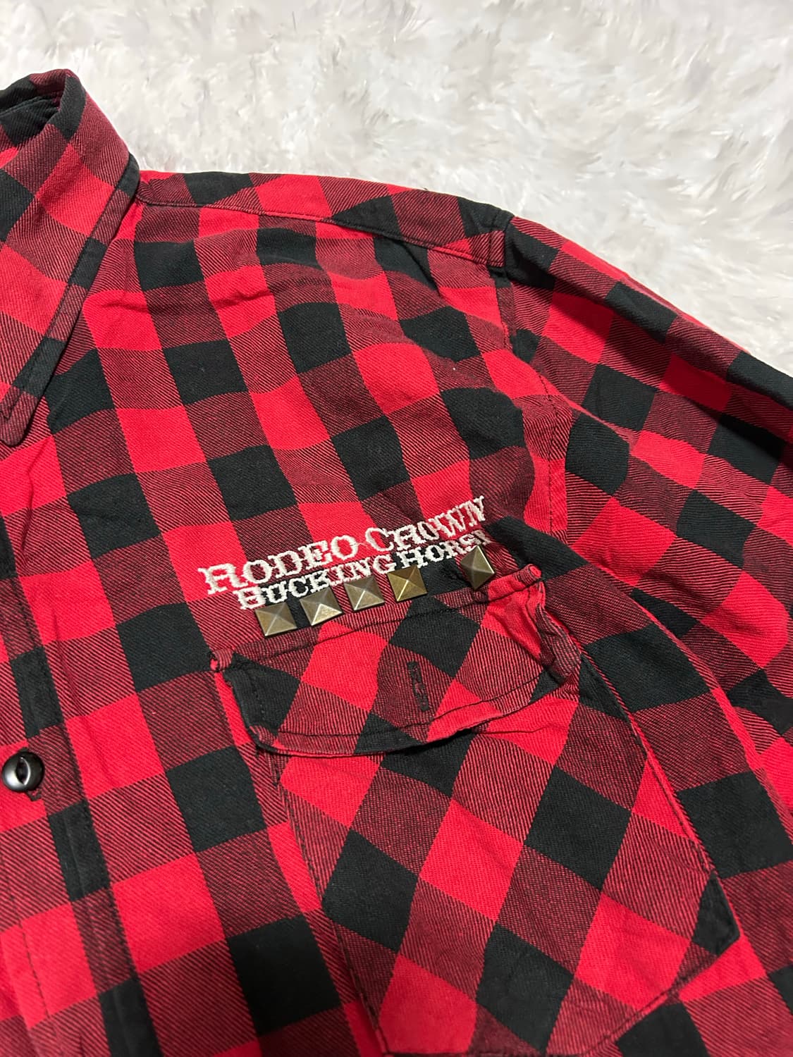 red check punk shirt 상품이미지3