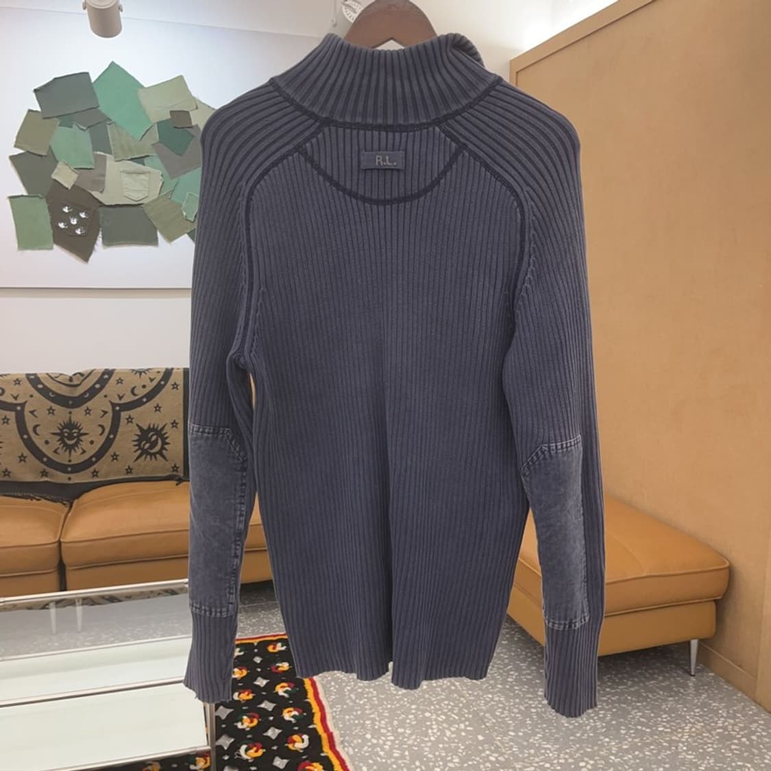 폴로 랄프로렌 여리 폭닥 하이넥 반집업 니트 M C07442 상품이미지4