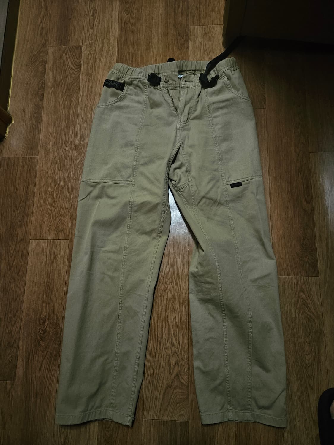 그라미치 가젯팬츠 카키 클라이밍 아메카지 루즈테이퍼드 상품이미지2