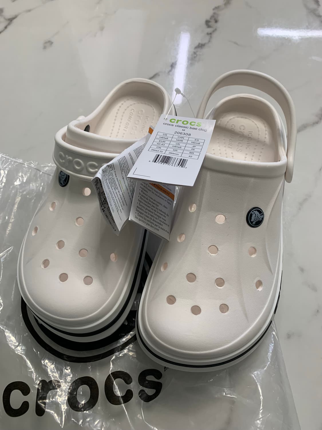 크록스 바야밴드 크림색 260 -265  상품이미지4