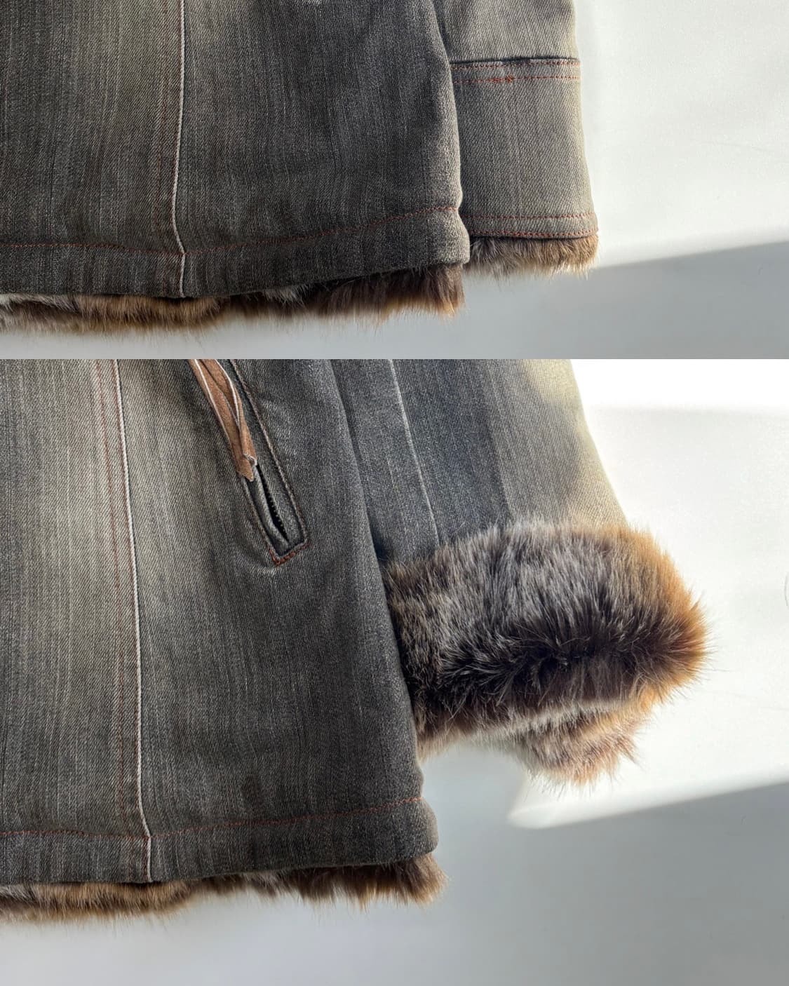 Burberry 버버리 블루라벨 퍼 데님 자켓 상품이미지8