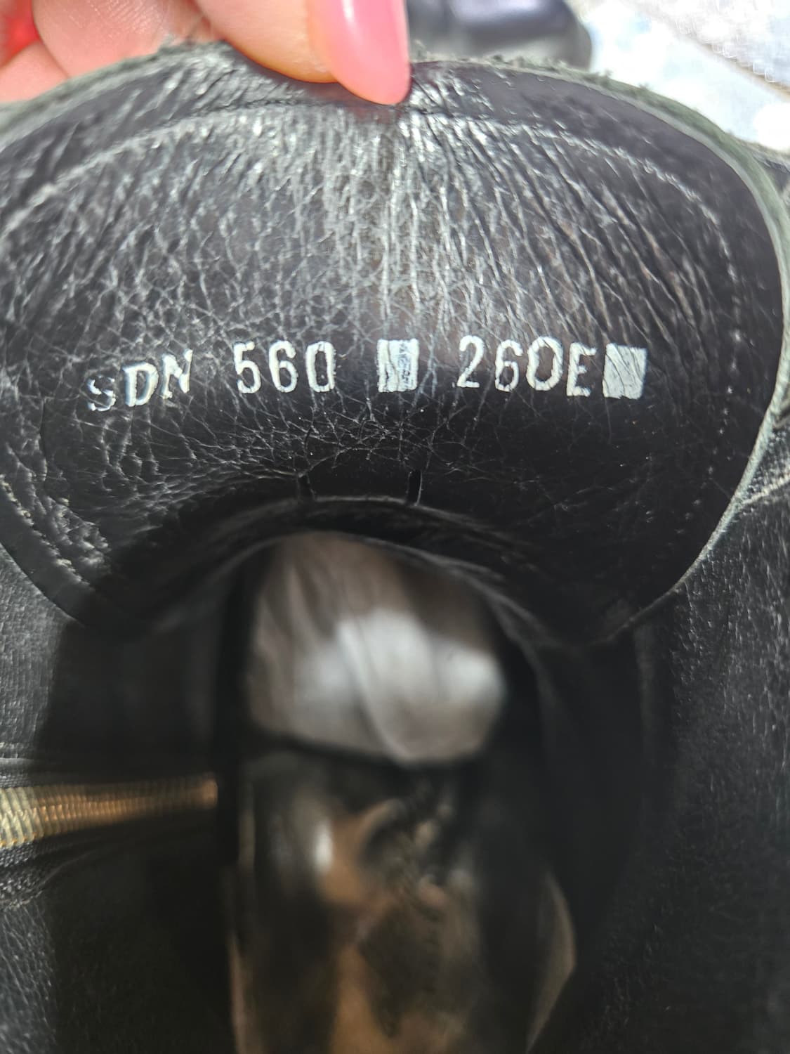 chaplin 핸드메이드블랙 가죽 레이스업 앵클 부츠260mm 상품이미지5