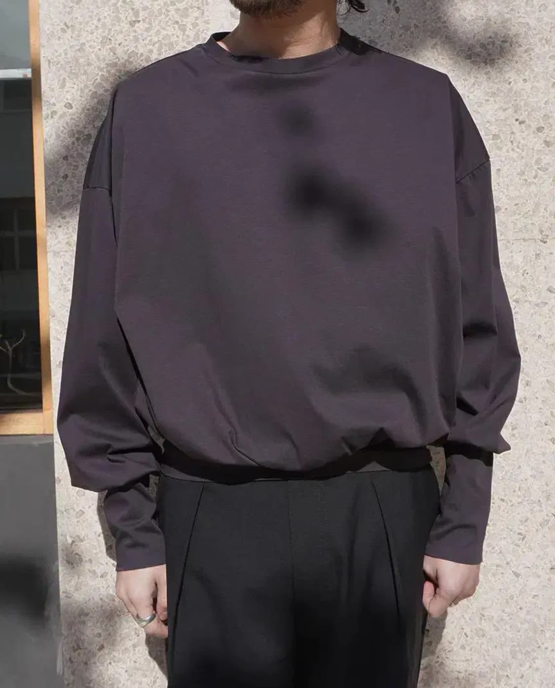 바벨 오브젝트 롱스리브 브라운 상품이미지3