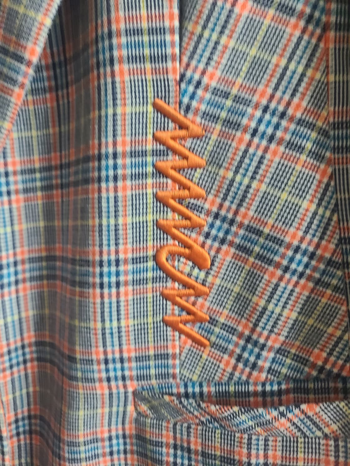 MMOW 체크 자켓 오렌지 포인트 상품이미지4