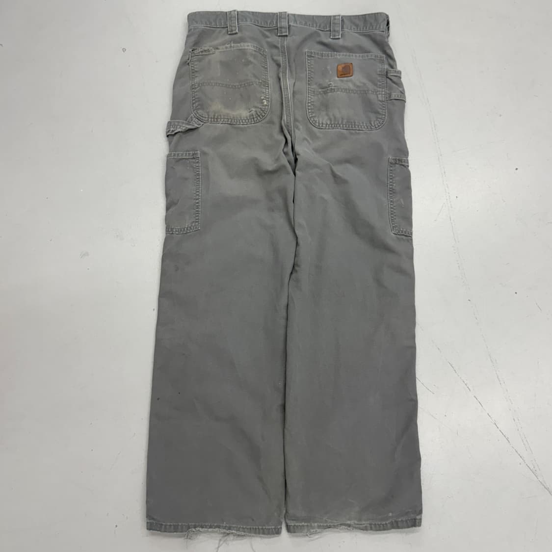 칼하트 OG 가죽패치 카펜터 페이딩 와이드 워크팬츠 상품이미지3