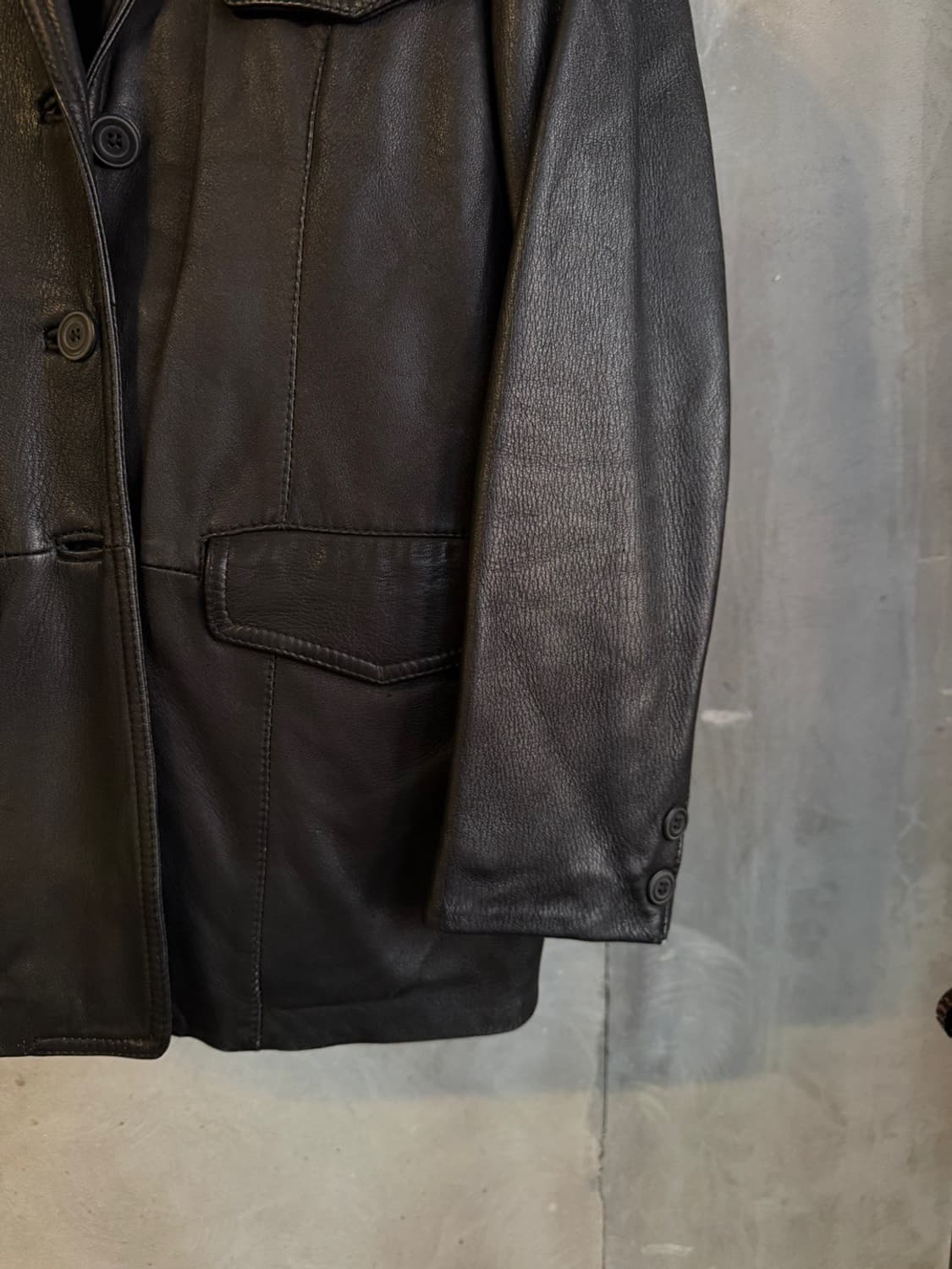 발리 레더 테일러드 자켓 66~77 상품이미지9