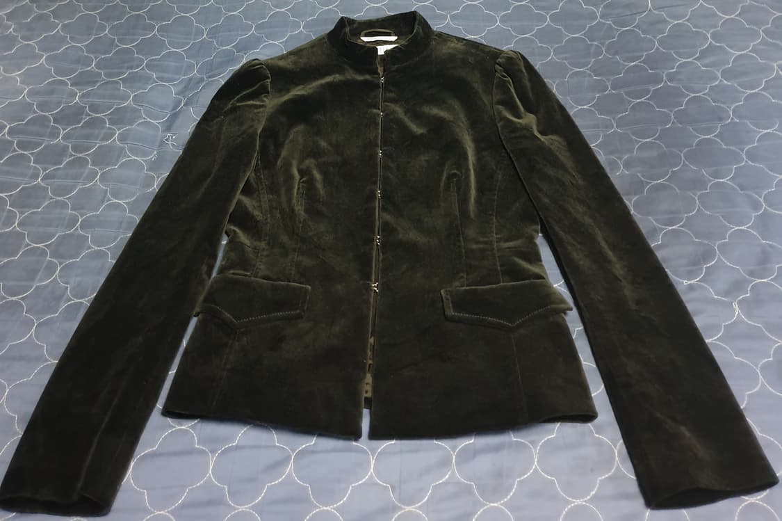 (이태리) 막스마라 마렐라 모달혼방 벨벳 럭셔리 자켓 블랙 (XS) 상품이미지1