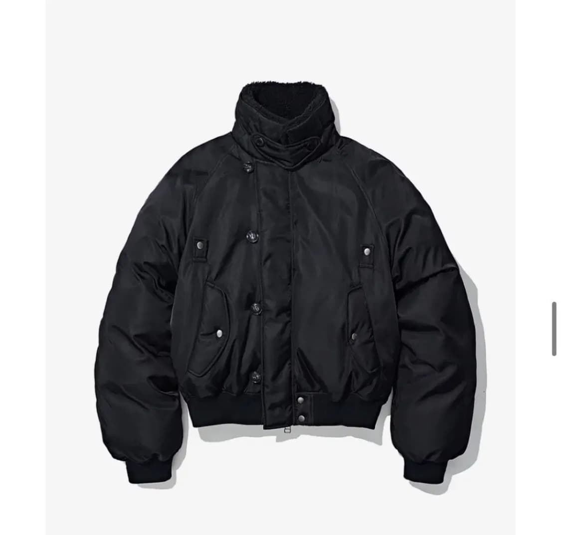 파르티멘토 밀리터리 숏파카패딩봄버블랙 상품이미지1