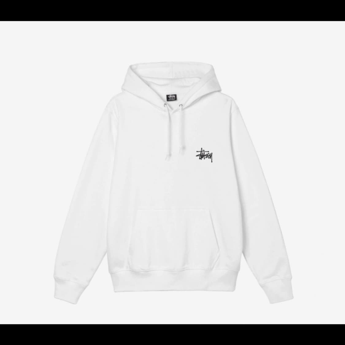 스투시 베이직 후드 화이트 상품이미지1