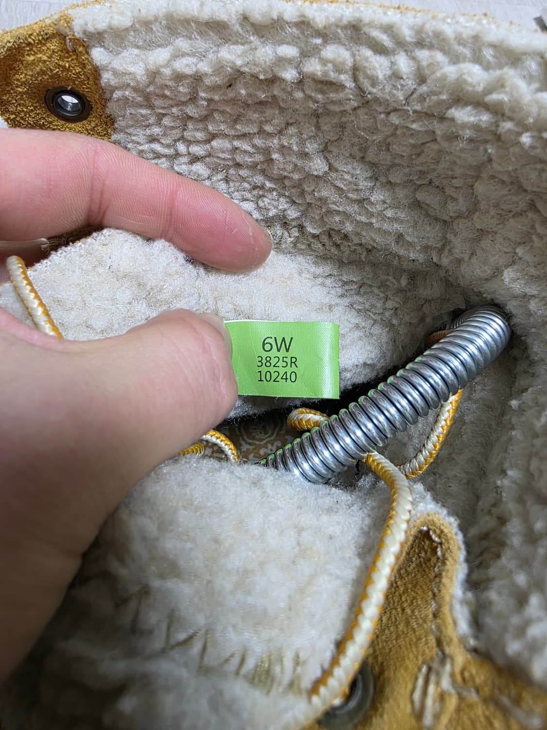 팀버랜드 옐로우 플리스 털 안감 롤탑 부츠 240 상품이미지10