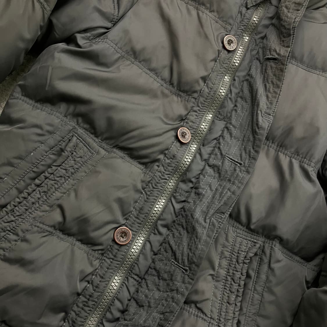 아베크롬비 그레이 패딩 점퍼 M 상품이미지5