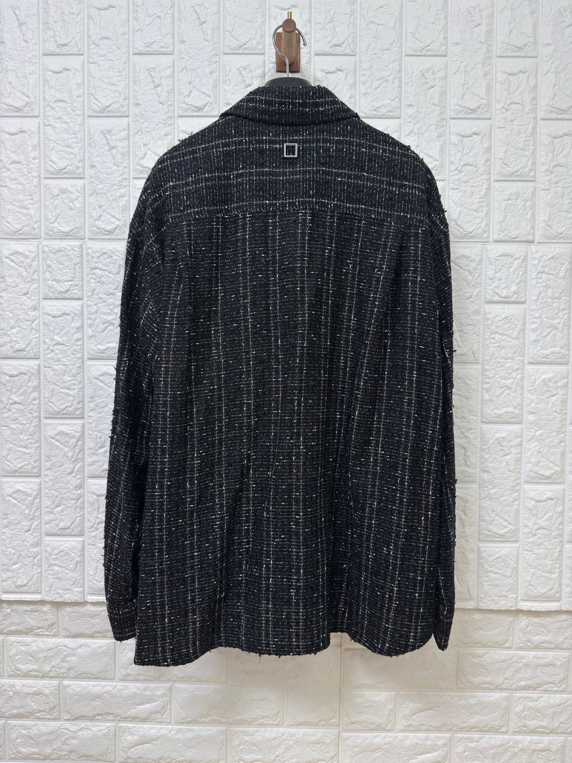 (25FW 새상품) 우영미 블랙 트위드 셔츠(46) 상품이미지2