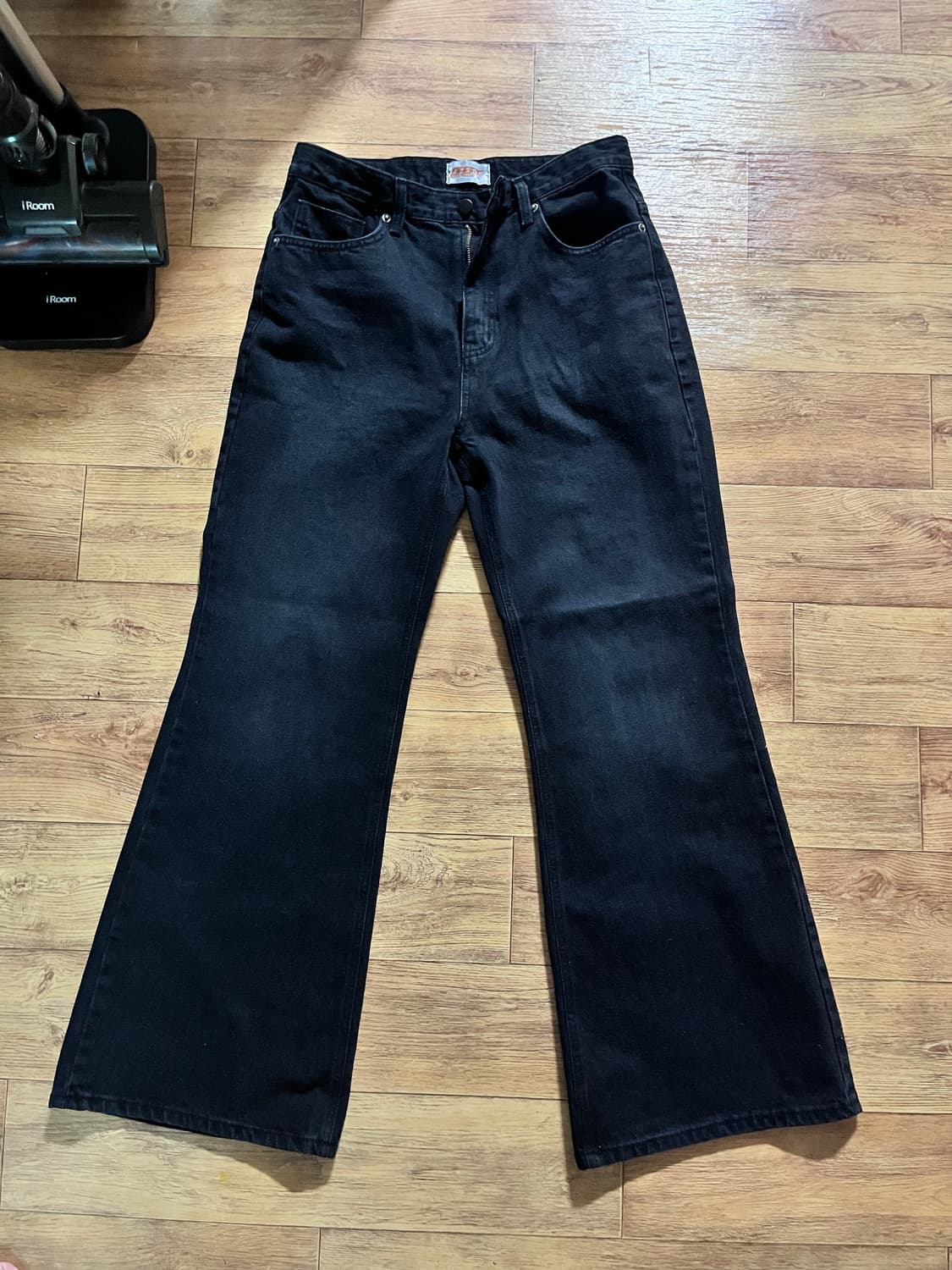 OOT/OOTJ 세미 와이드 부츠컷 블랙데님 팬츠 M 상품이미지3