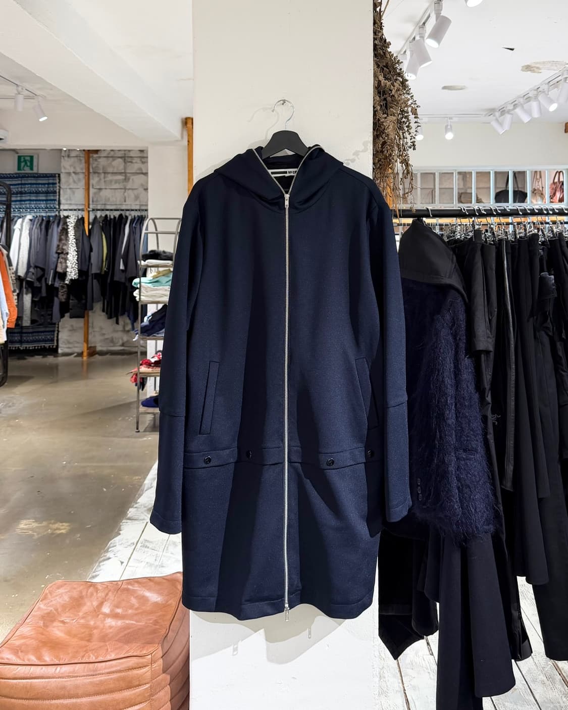 알렉산더 맥퀸 네이비블루 롱 후디 자켓 상품이미지1