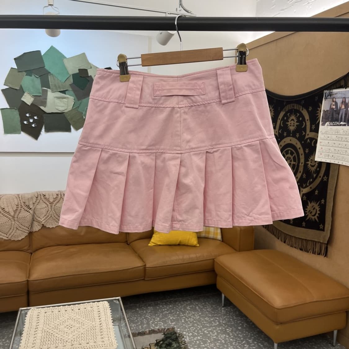 쥬시 꾸뛰르 딸기우유 핑크 플리츠 미니스커트 26인치 C12393 상품이미지3