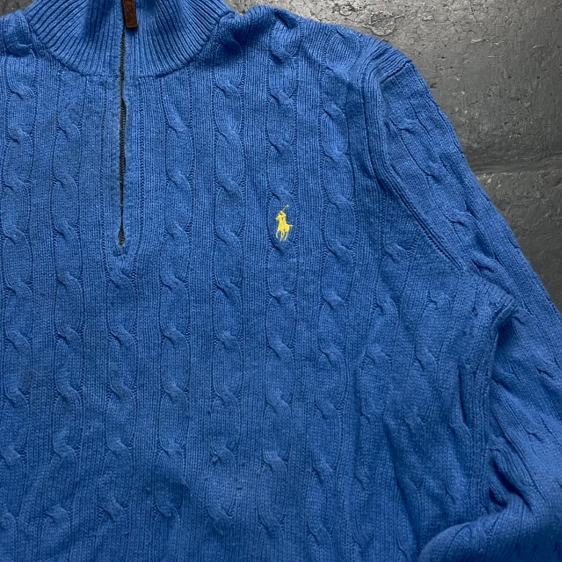 100 폴로 랄프로렌 신형 꽈배기 니트집업 상품이미지2