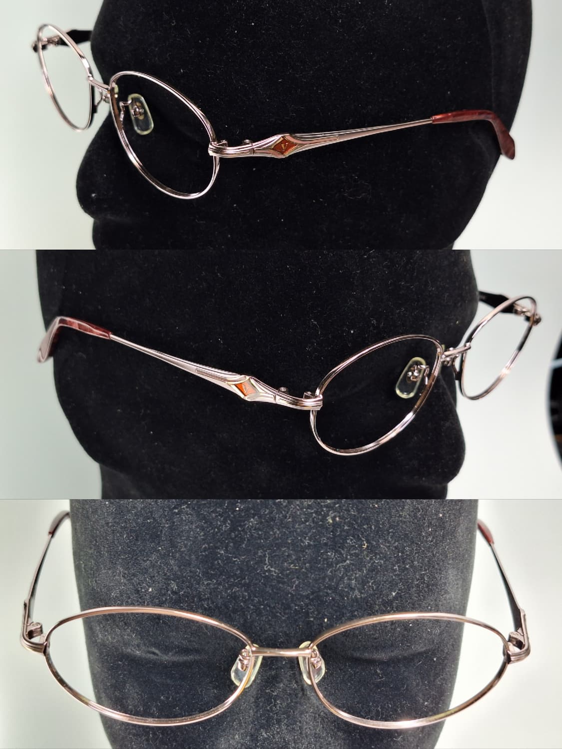 데드스톡 새상품/90s 일본 빈티지/루돌프 발렌티노 RV-956 안경테 상품이미지7