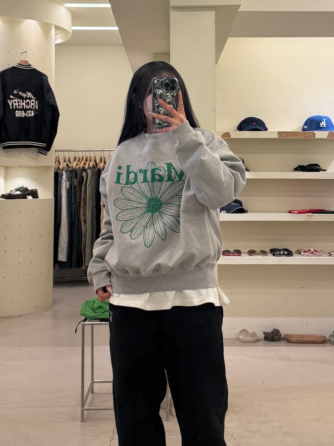 마르디메크르디 플라워 마르디 맨투맨 U1071 상품이미지1