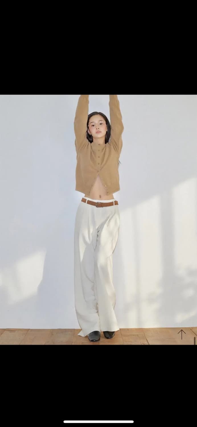 ODS GAVE WOOL SLACKS - 크림 L 상품이미지4