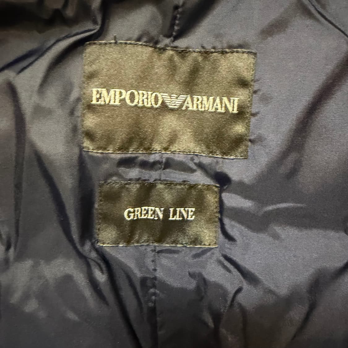 엠포리오 아르마니 그린라인 사선 더블 집업 구스다운 파카 상품이미지4