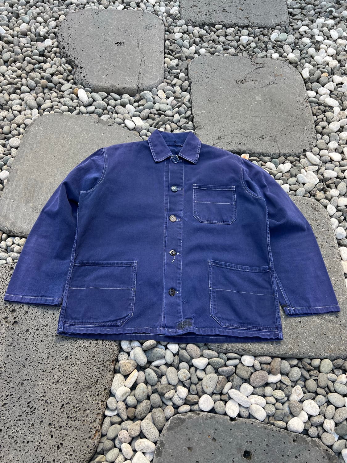 FADED PURPLE NAVY OLD VINTAGE 빈티지프렌치워크자켓 상품이미지1