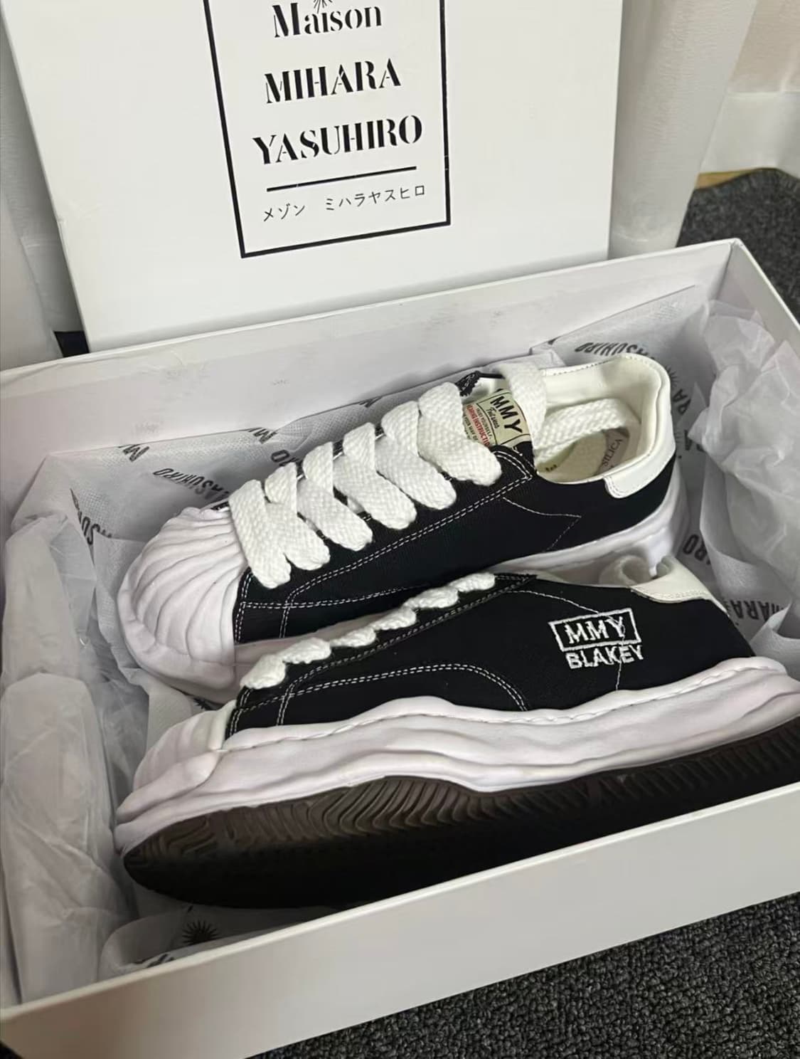 종 미하라 야스히로 블레이키 OG 솔 캔버스 로우탑 265mm 상품이미지1