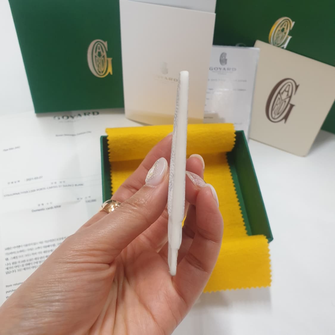 고야드 생쉴피스 카드지갑 스페셜 화이트 상품이미지8