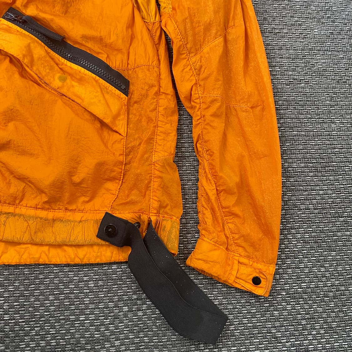 스톤아일랜드 오렌지 폴리 후드 바람막이 자켓 상품이미지5