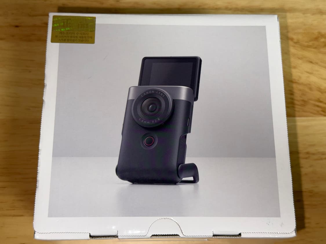 캐논 파워샷 V10 블랙 풀박스+SD카드+필름 상품이미지1