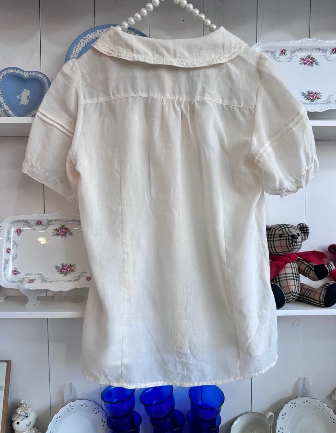 액시즈팜 블라우스 아이보리 상품이미지3