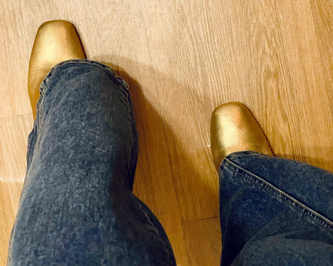 슈콤마보니 골드레더앵클 부츠 375(240) 상품이미지7