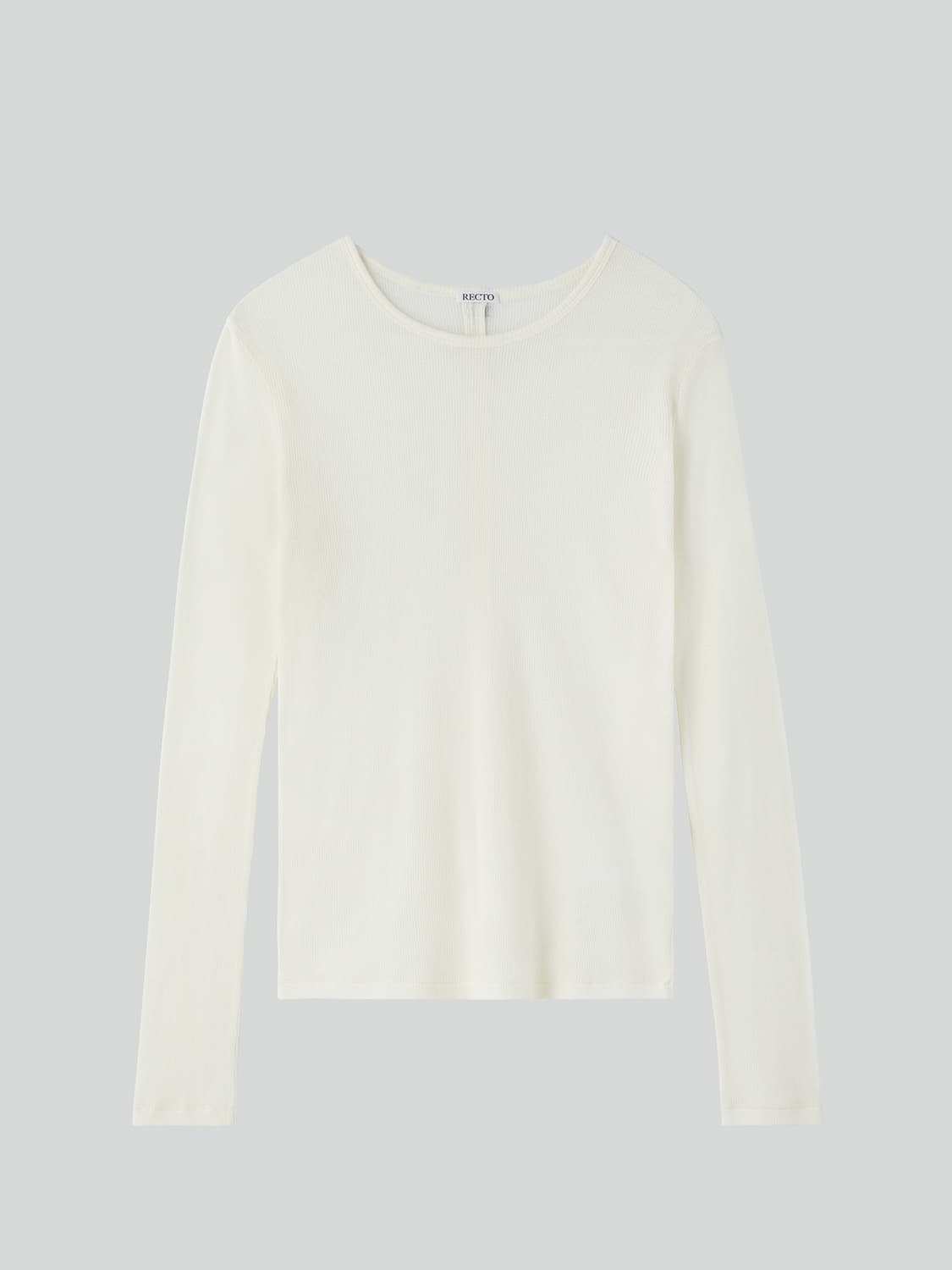 렉토 26SS 캐시미어 블렌드 롱슬리브 긴팔 티셔츠 크림 상품이미지6